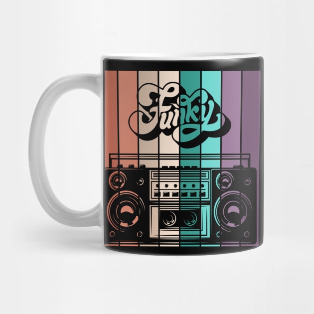 Funky boombox by Snowman store